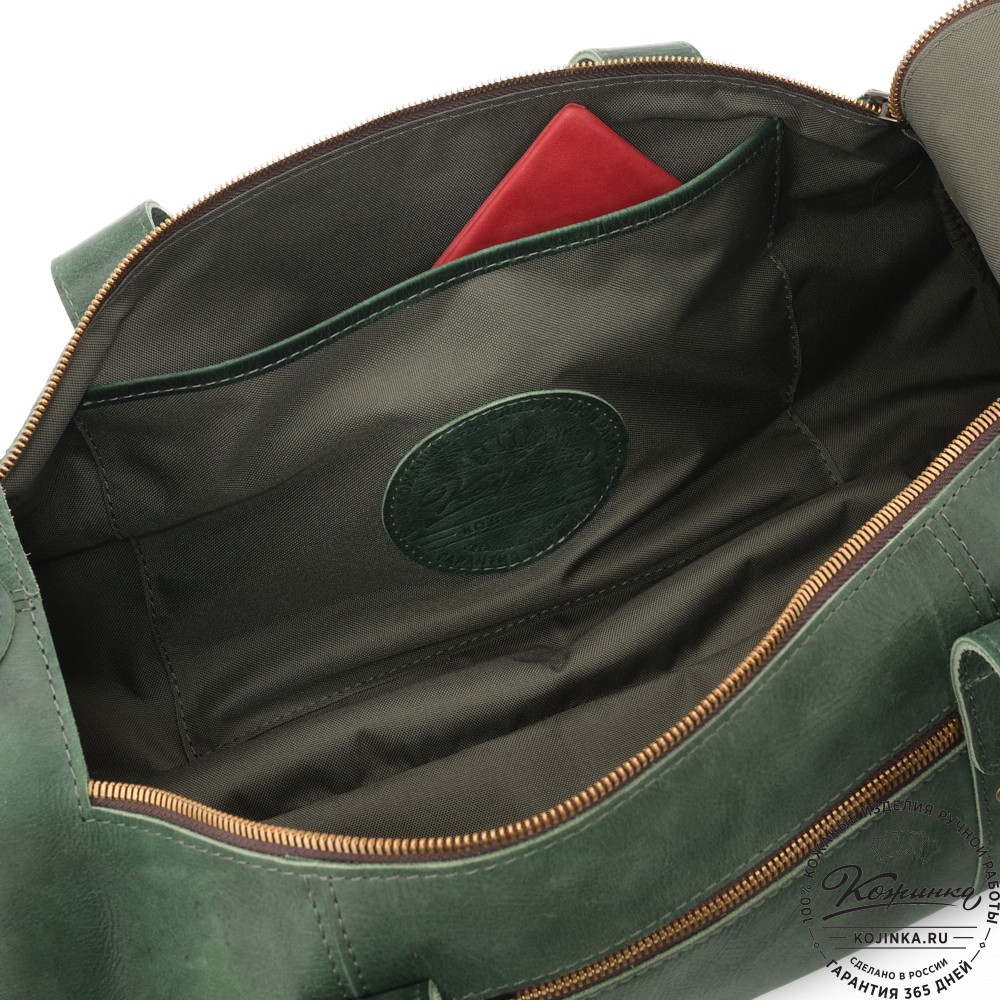  Кожаная сумка "Тайлер" (изумруд) 